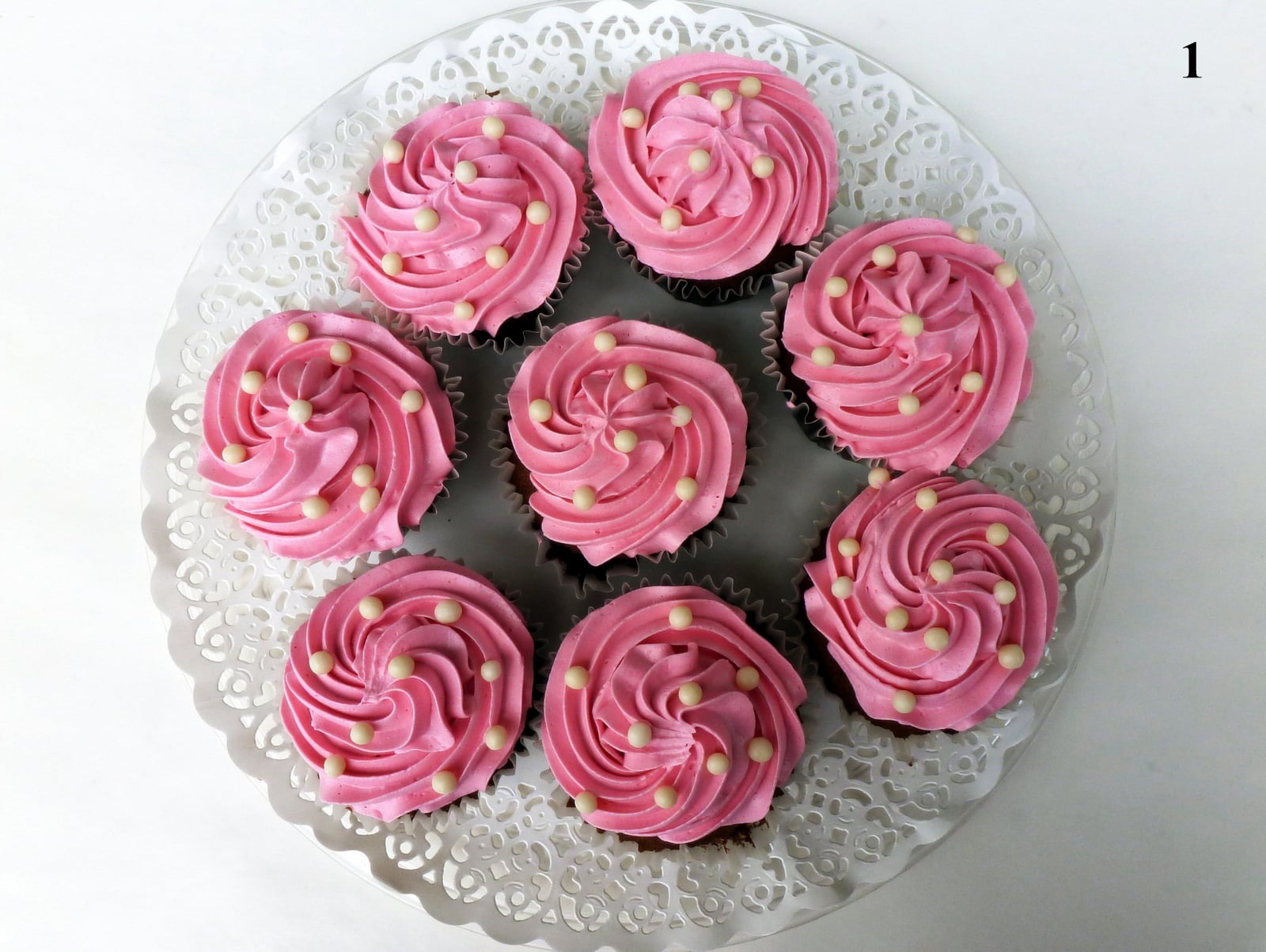 ροζ cupcakes
