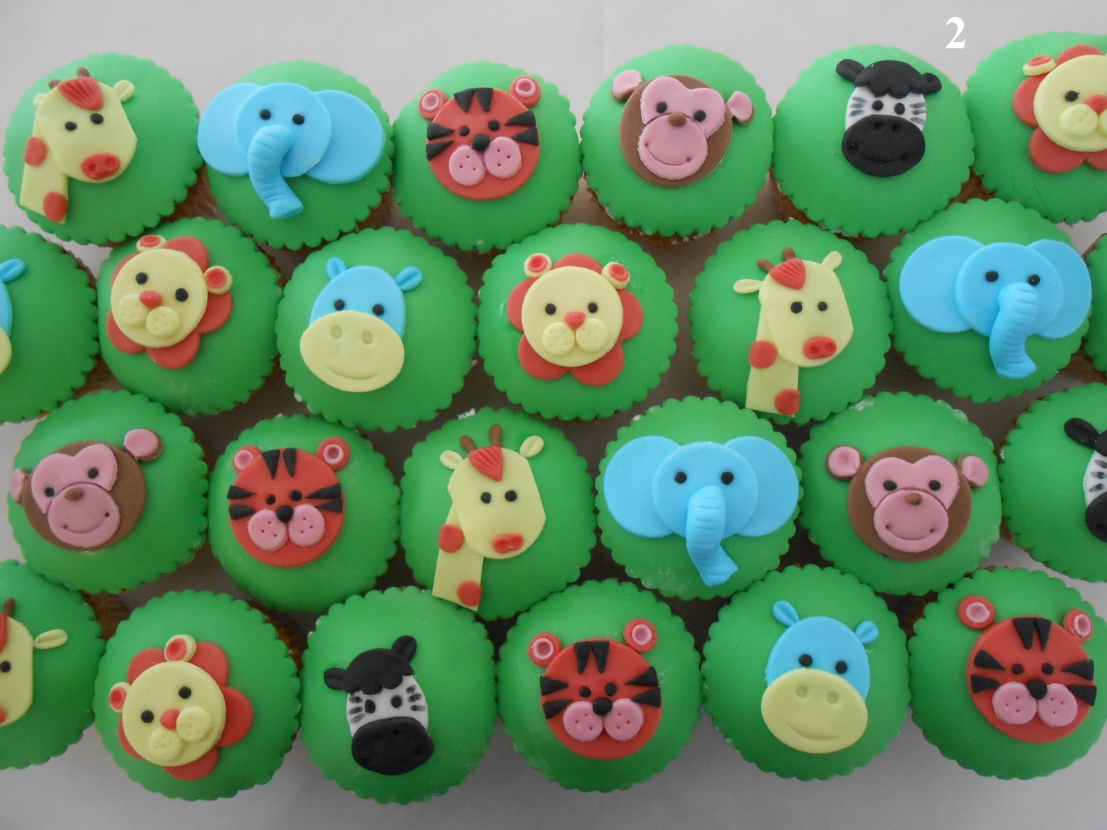 cupcakes ζωα της ζουγκλας