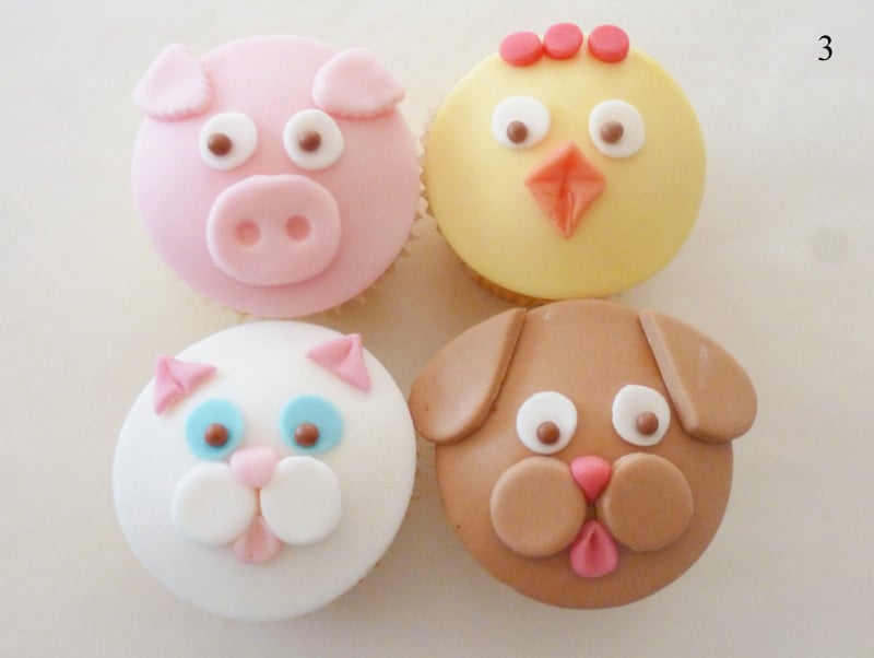 cupcakes ζωάκια